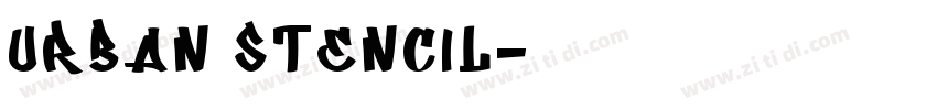 Urban Stencil字体转换